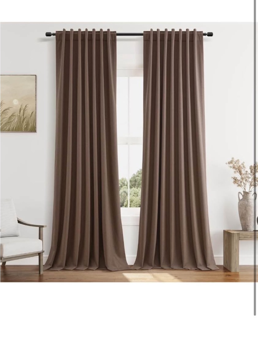 Guken 100% Blackout Curtains 90 Inch Length 2 Panels Set